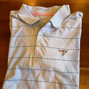 B Draddy Striped Polo Men's Large